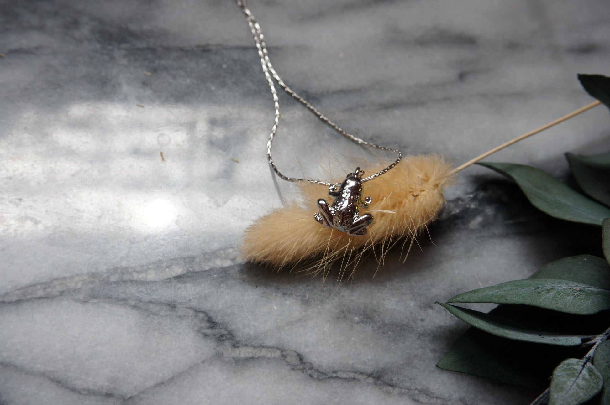 Croaklyn Gold Pendant Necklace