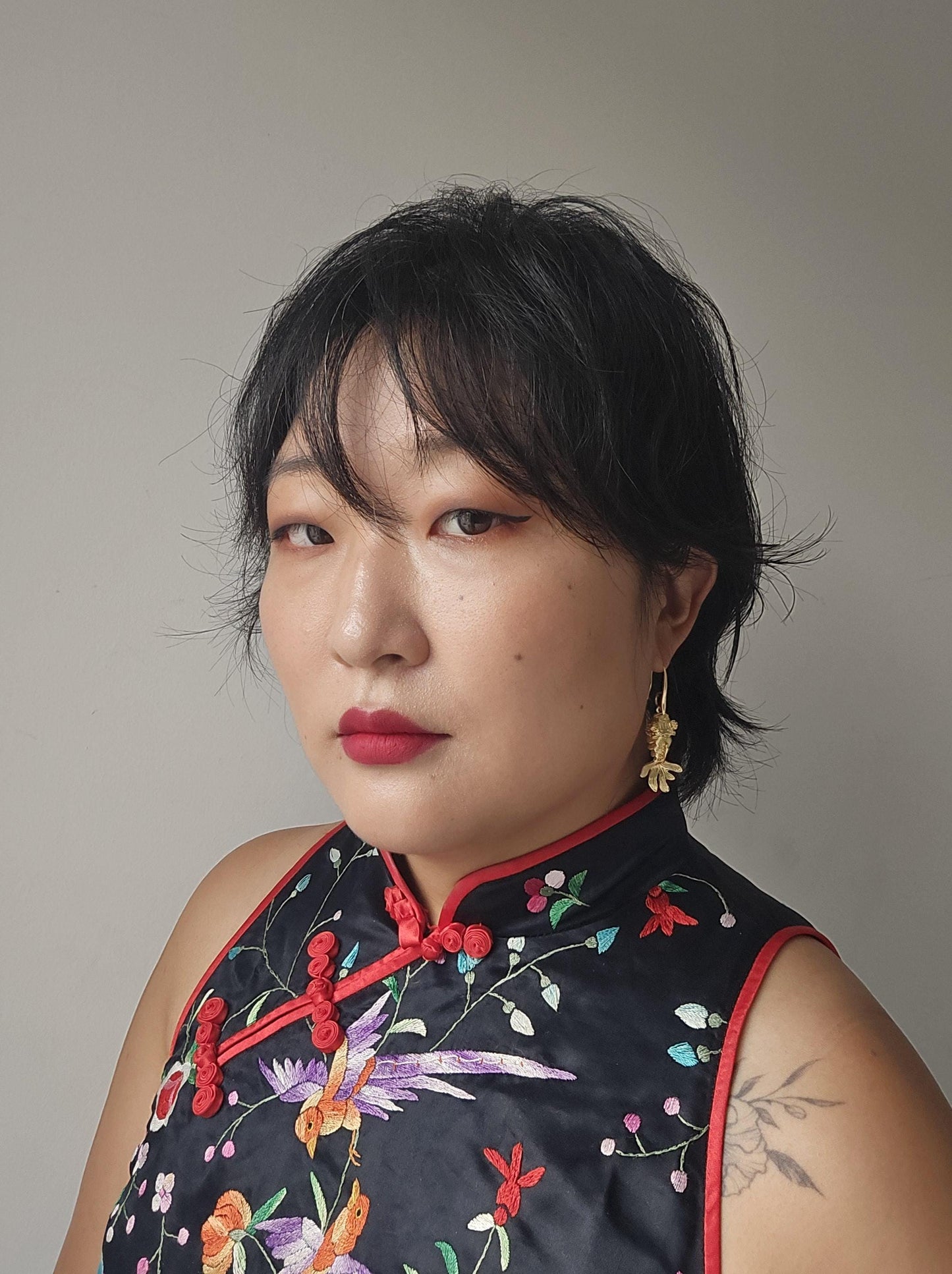 KINGYO Gold/Silver Moving Goldfish Earrings