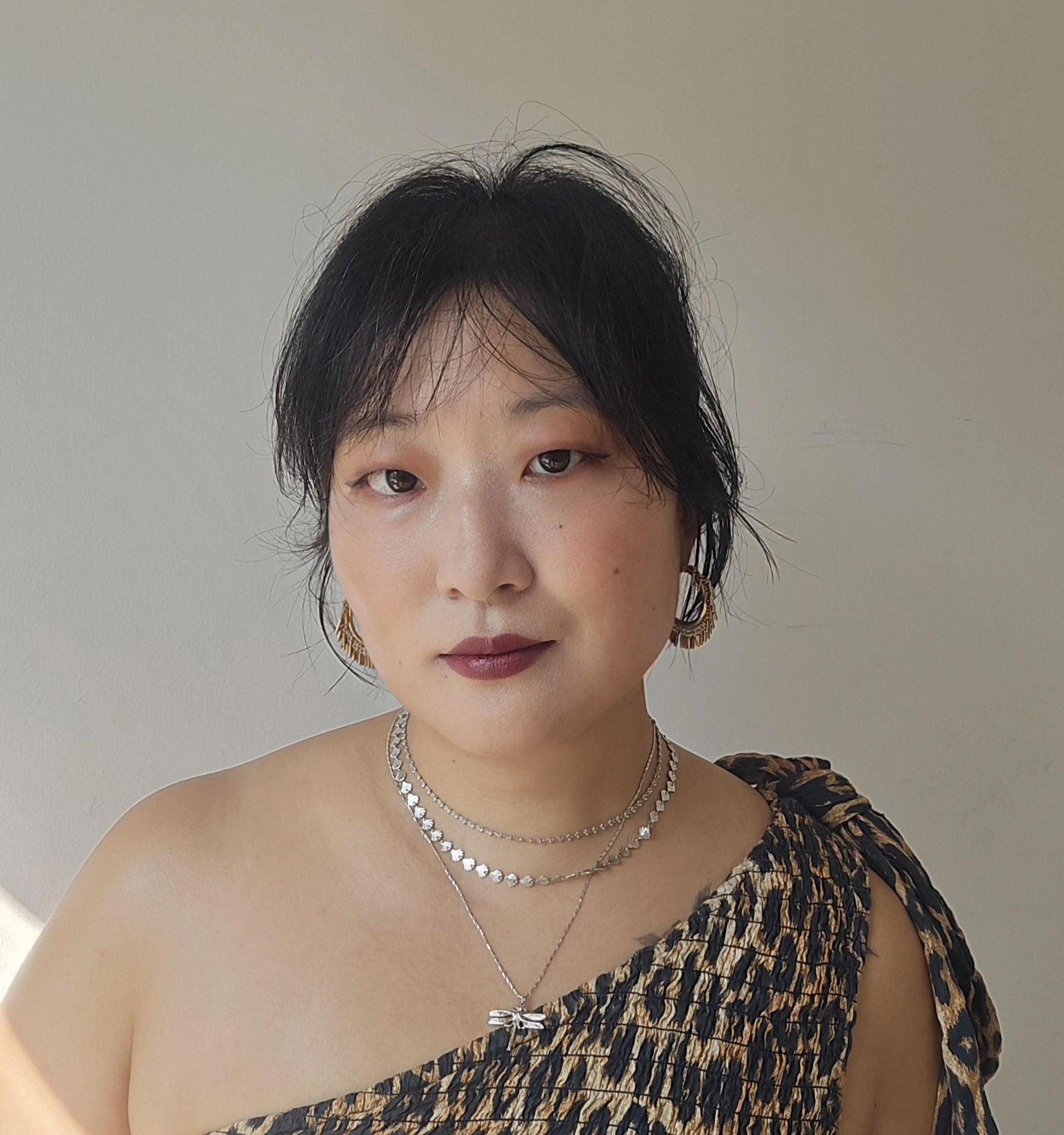 Silver Layering Necklaces Shell/Small frill/clover