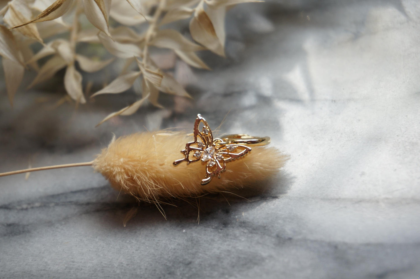 Y2K Gold/Silver Butterfly Earrings Huggies
