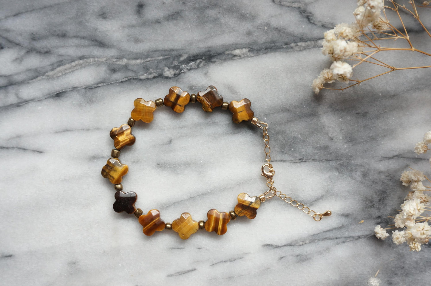 Semi-precious stone bead strand bracelets