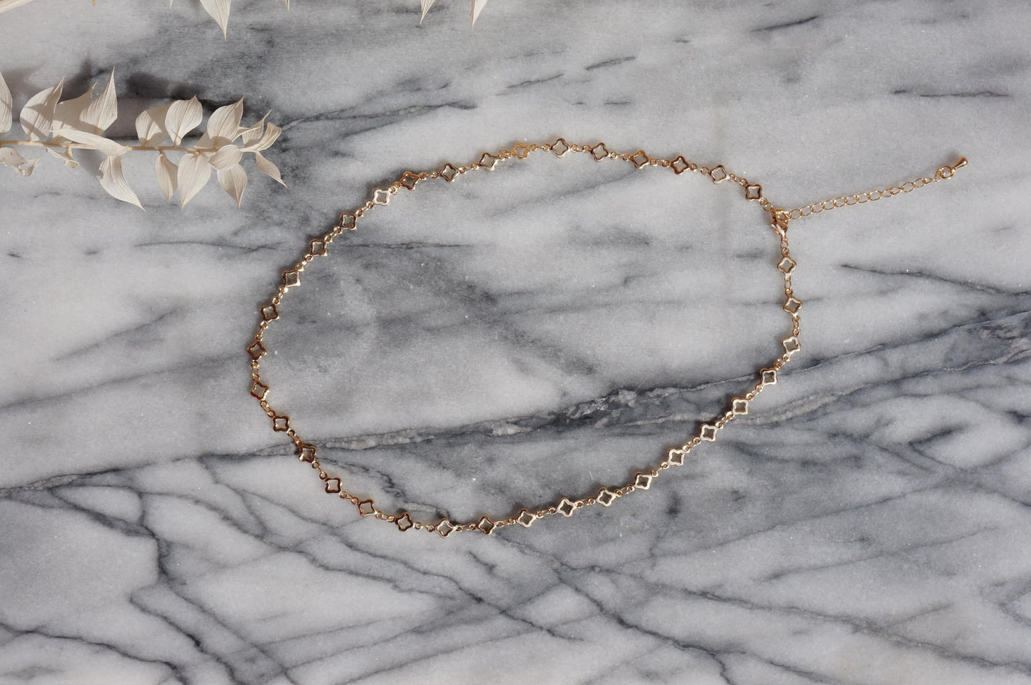 Gold Layering Necklaces Shell/Small Frill/clover