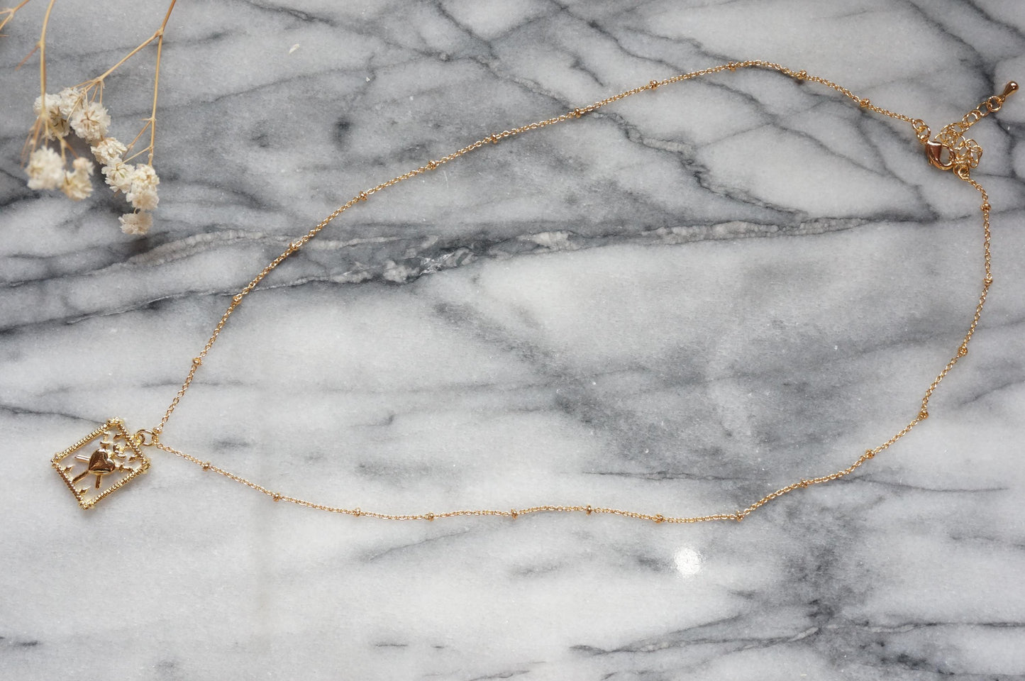 Three of swords pendant tarot necklace