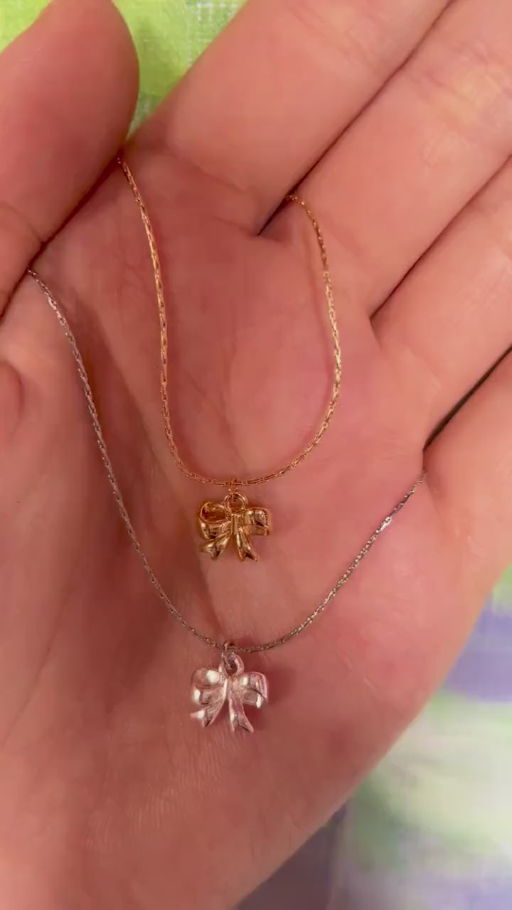 Fiocco Gold/Silver Pendant Necklace