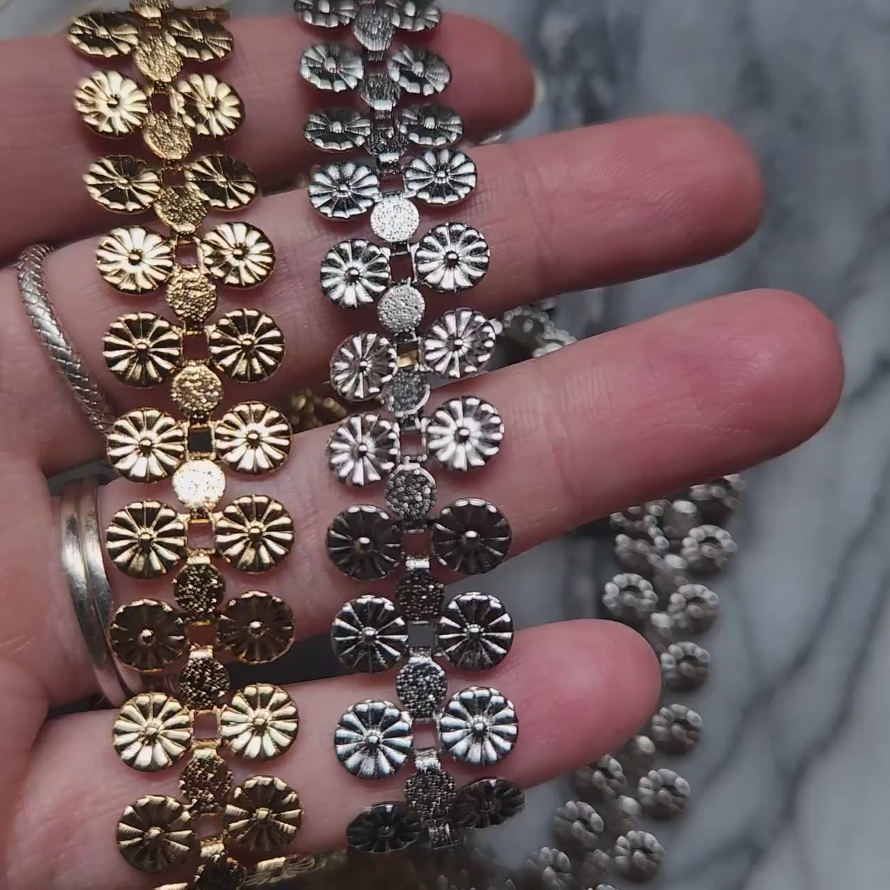 Gold/Silver Coin Choker / Chain Mail Necklace