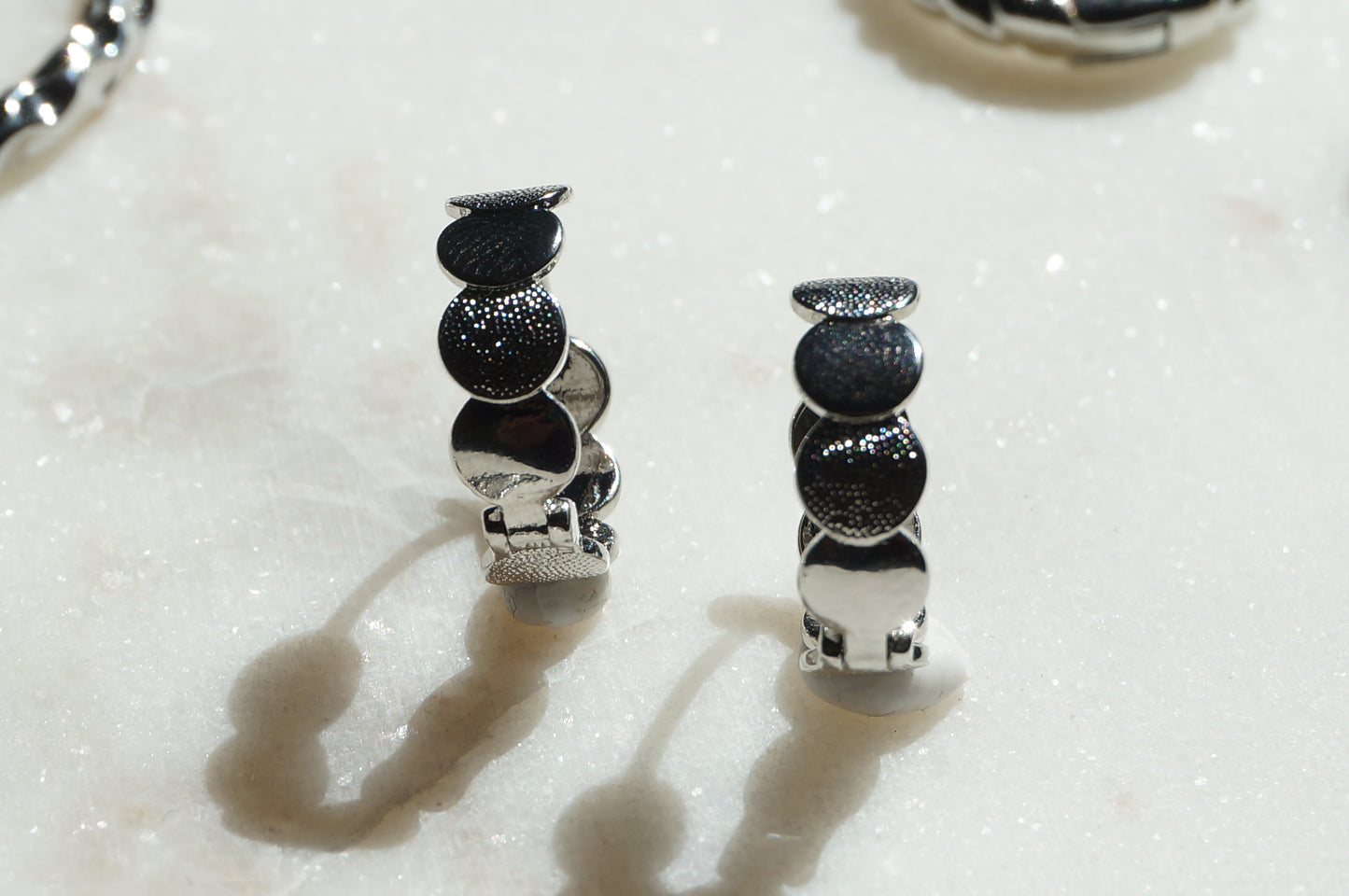 Assorted 18k Platinum Plated Hoop Earrings