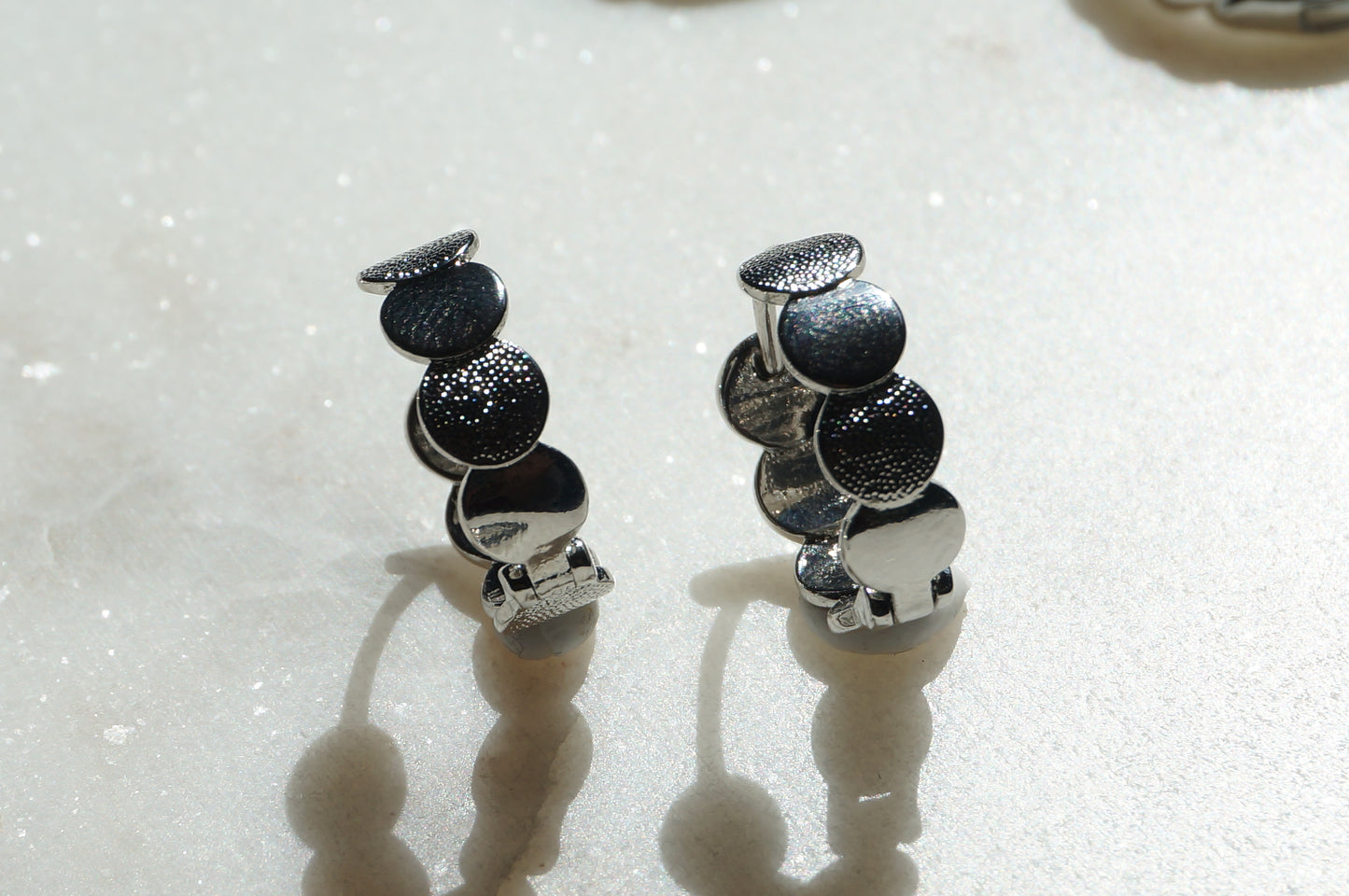 Assorted 18k Platinum Plated Hoop Earrings