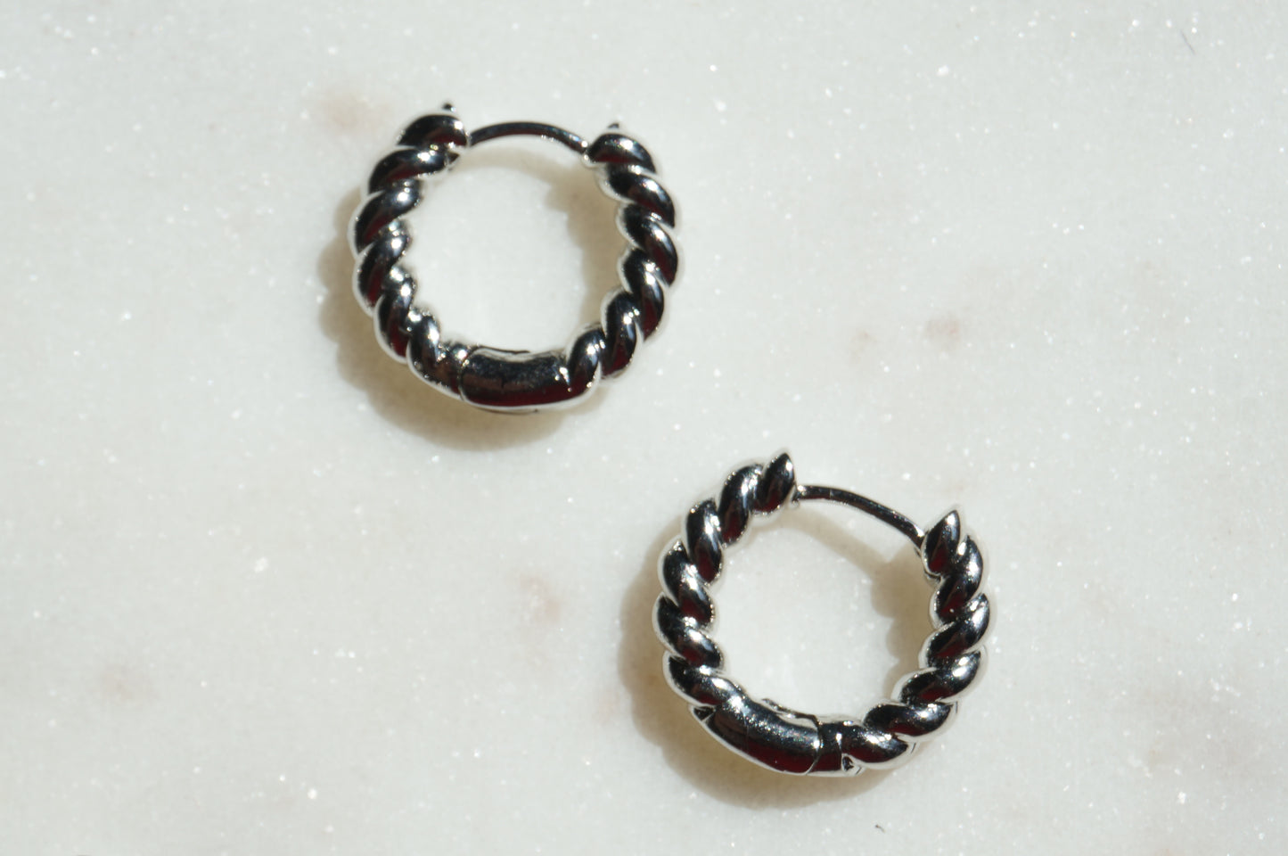 Assorted 18k Platinum Plated Hoop Earrings