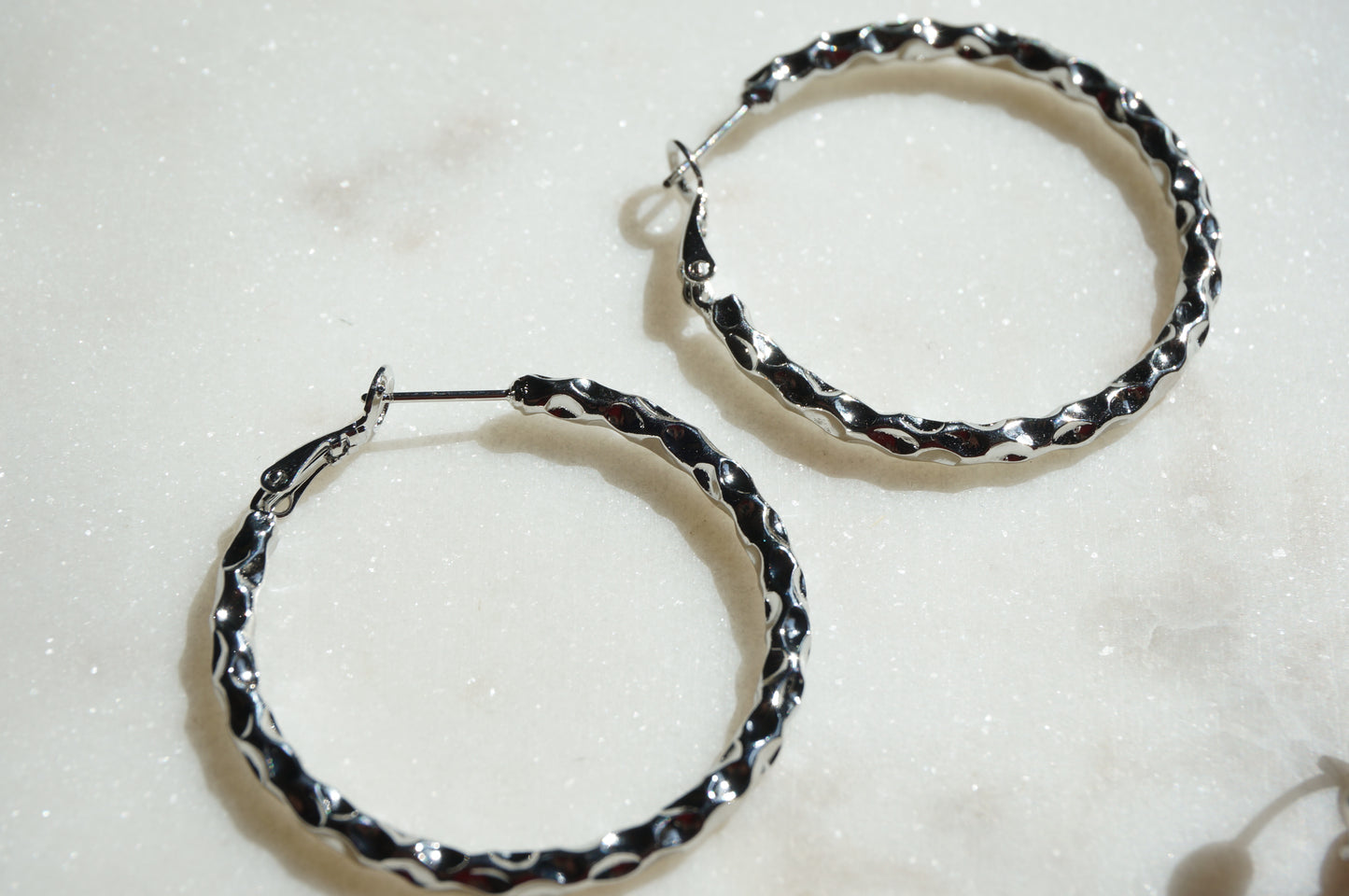Assorted 18k Platinum Plated Hoop Earrings