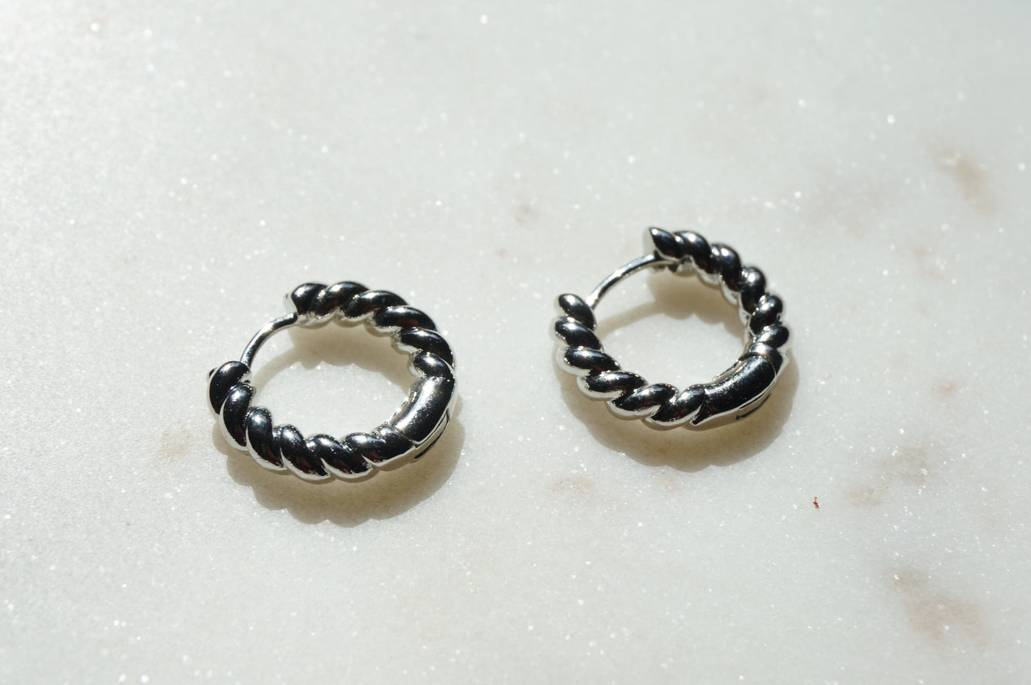Assorted 18k Platinum Plated Hoop Earrings