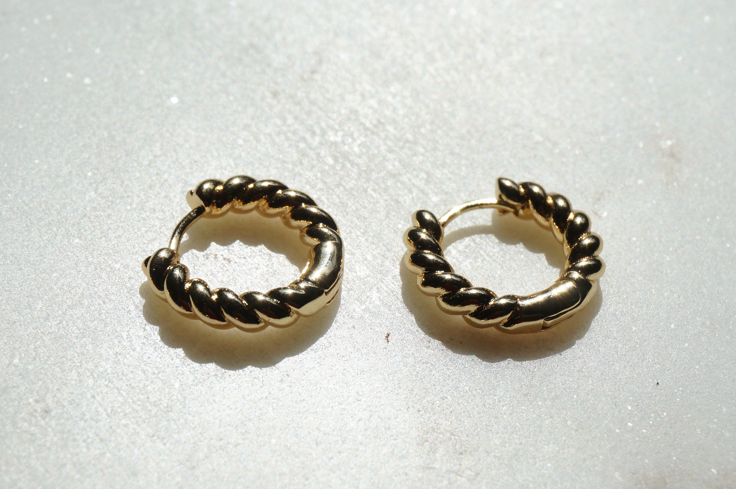 Assorted 18k Gold Plated Hoop Earrings
