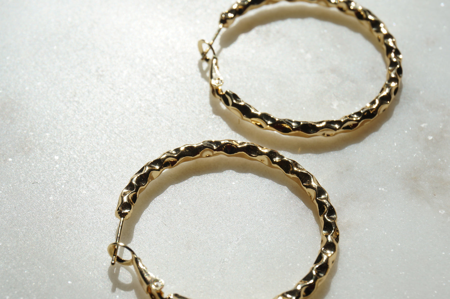 Assorted 18k Gold Plated Hoop Earrings