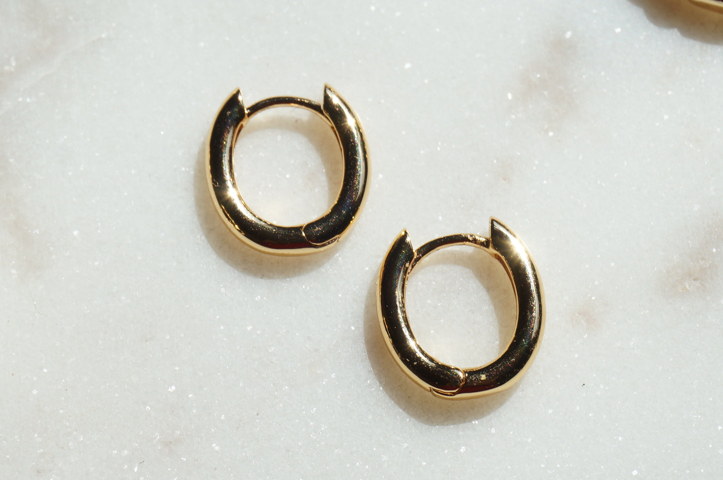 Assorted 18k Gold Plated Hoop Earrings