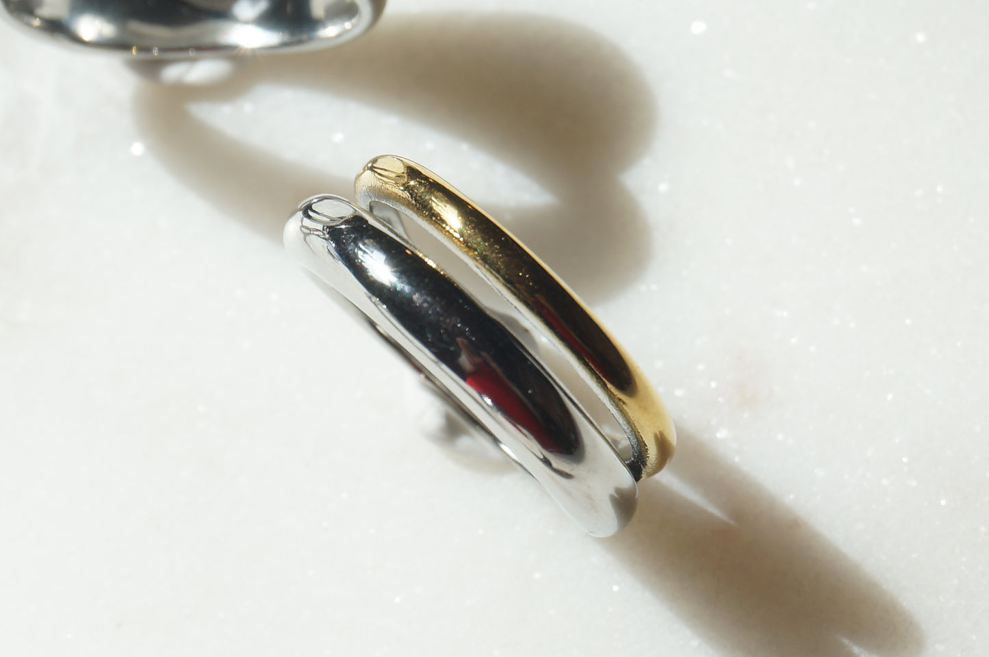 Assorted Simple 18k Platinum Plated Rings