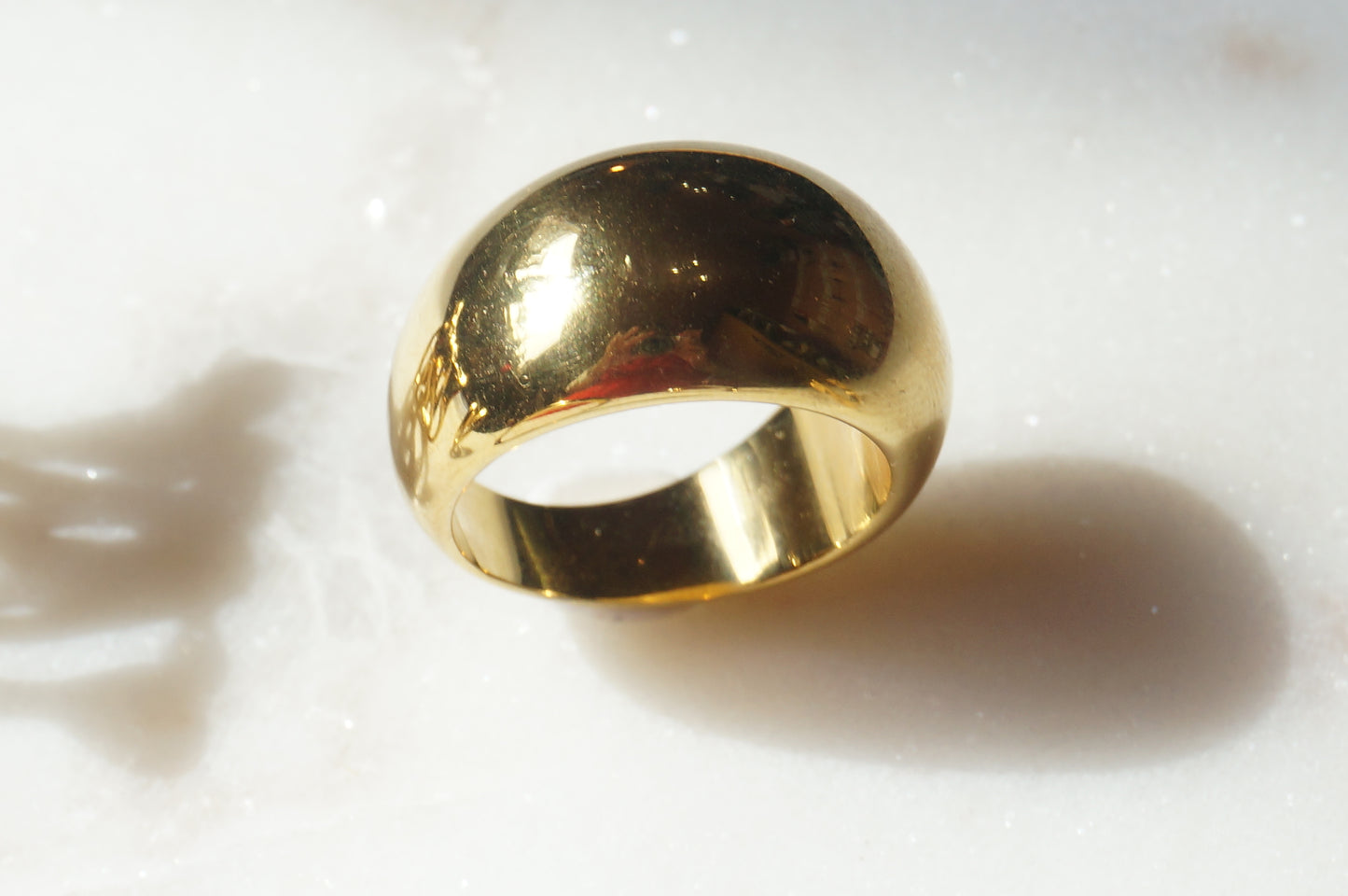 Assorted Simple 18k Gold Plated Rings