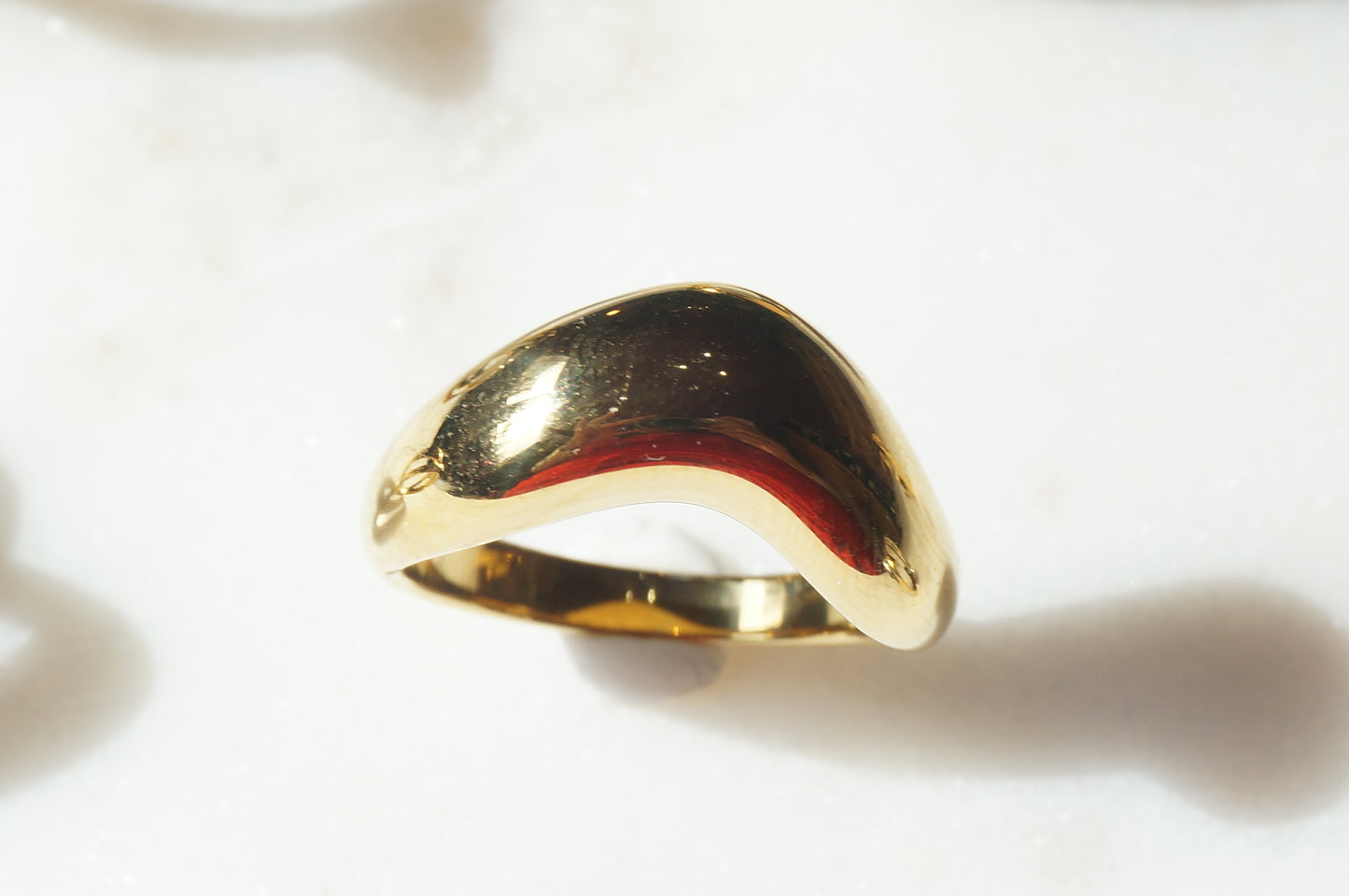 Assorted Simple 18k Gold Plated Rings