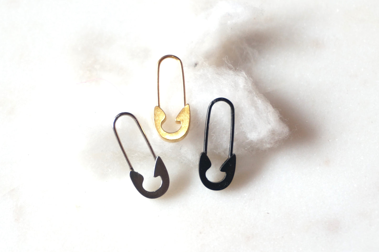 Safety Pin Earring/ Piercing Single