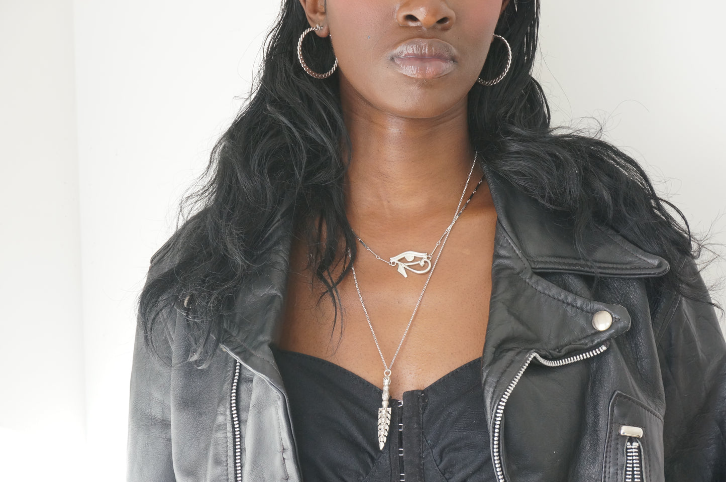 KALI MA Ceremonial Sword Necklace / Gold Silver Skull Sword Necklace