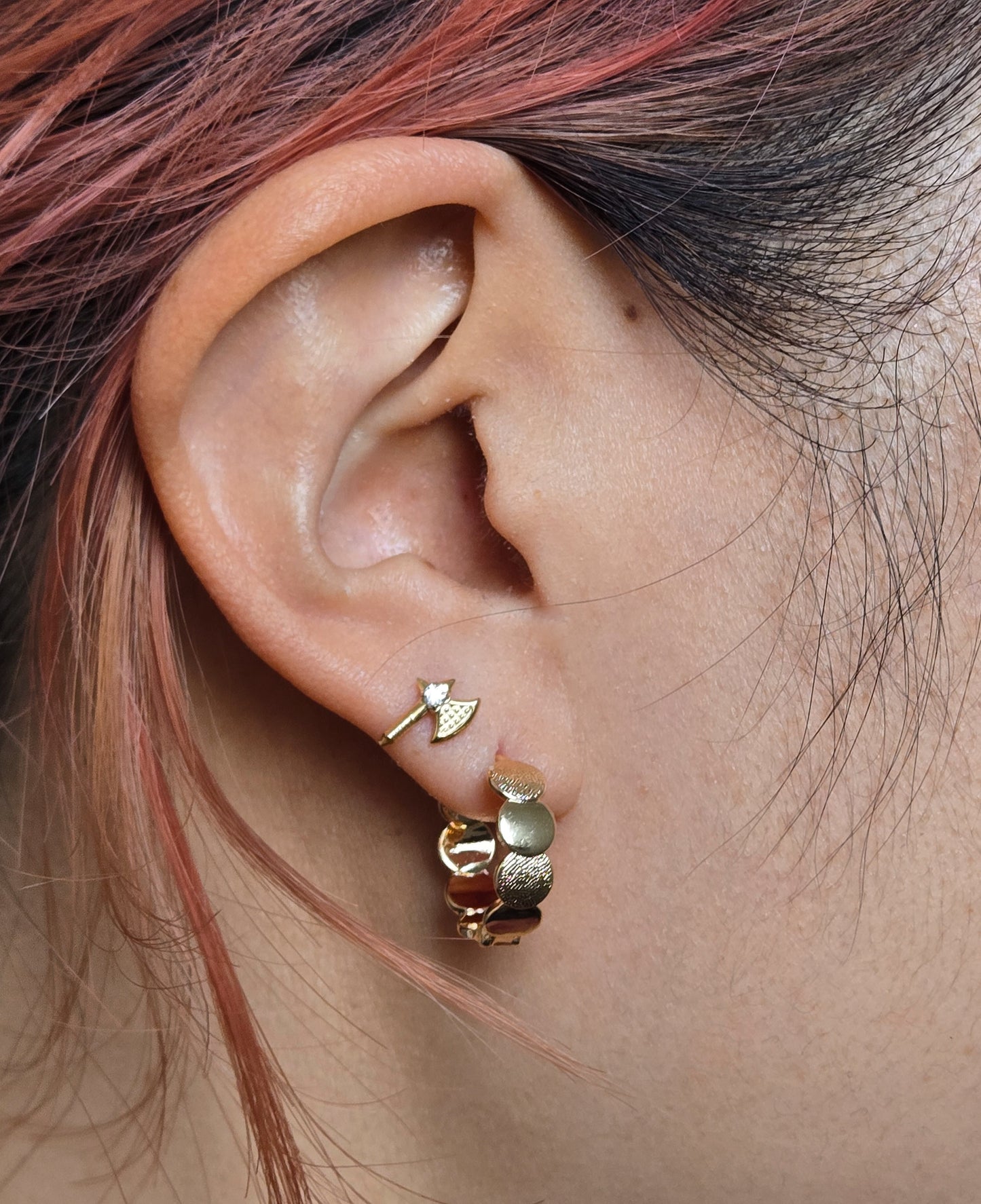 Assorted 18k Gold Plated Hoop Earrings