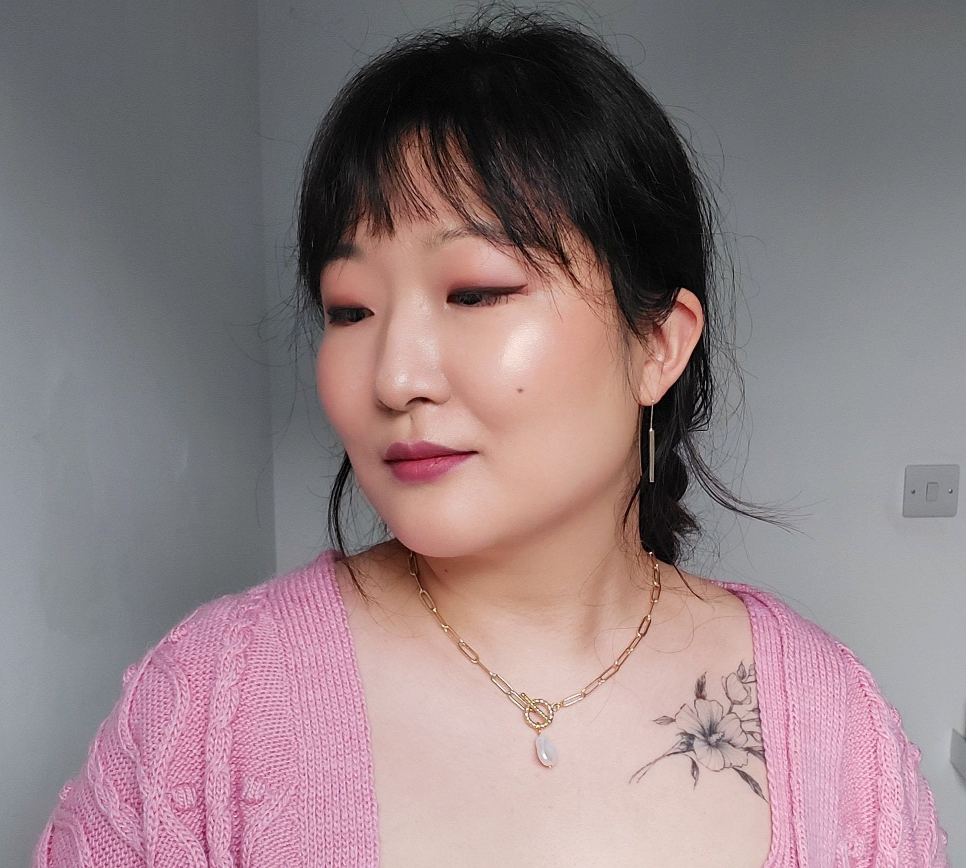 Minimal Geometric Gold / Silver Threader Earrings