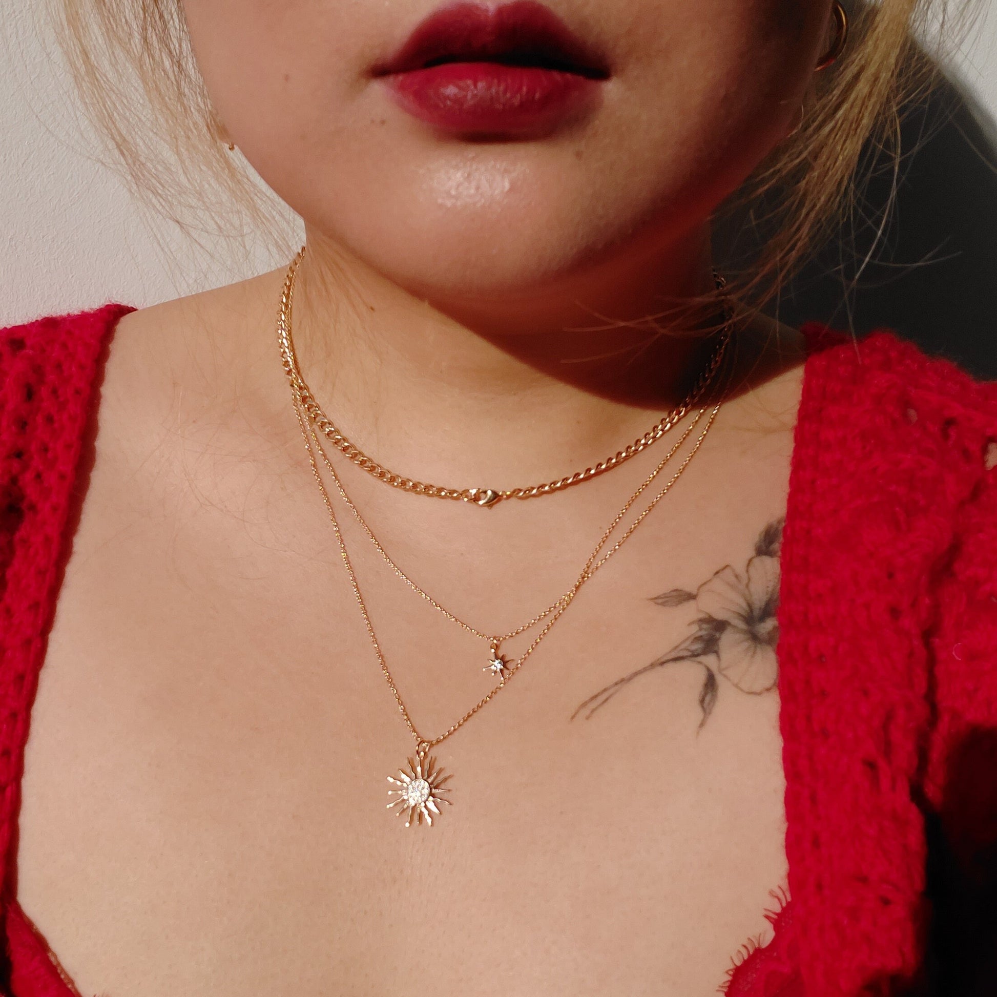 SOLSTICE Star / Sun / Moon Dainty Gold Necklaces