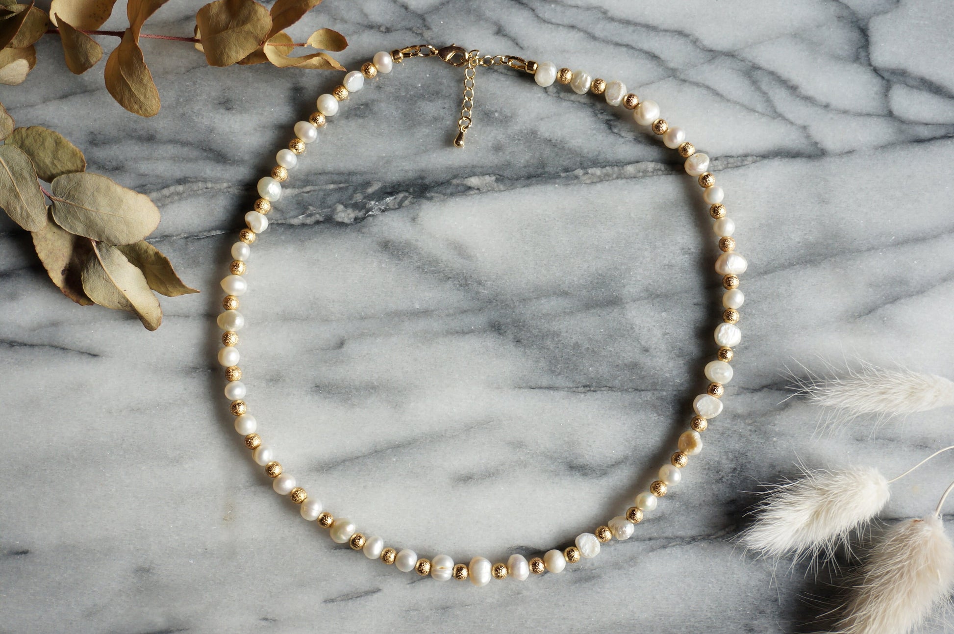 Pearl Strand Choker Necklace, Freshwater Pearl Necklace, Vintage Style Baroque Pearl Necklace, Dainty Pearl Choker Necklace