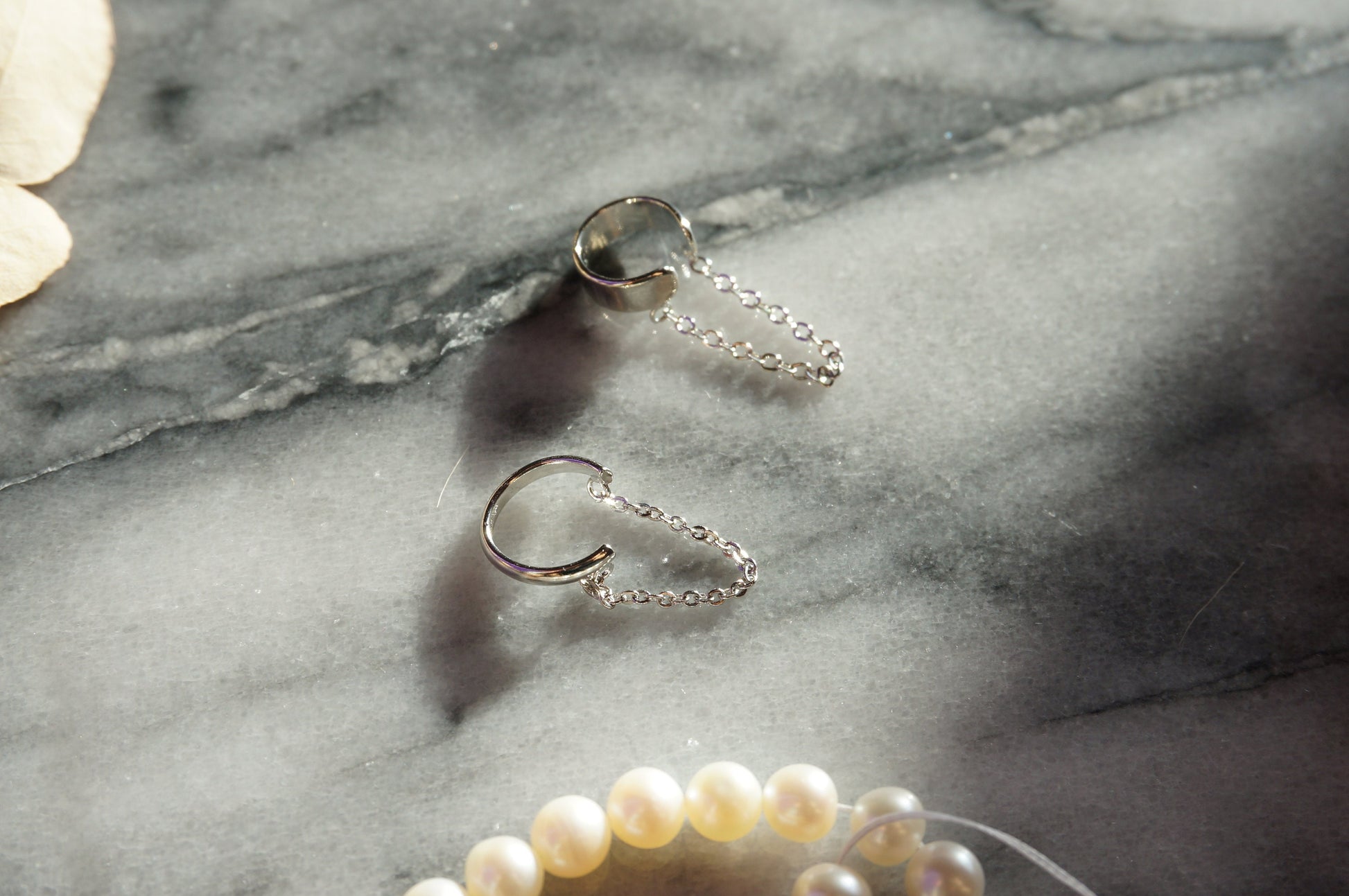 Minimal Sterling Silver Chain Cuff