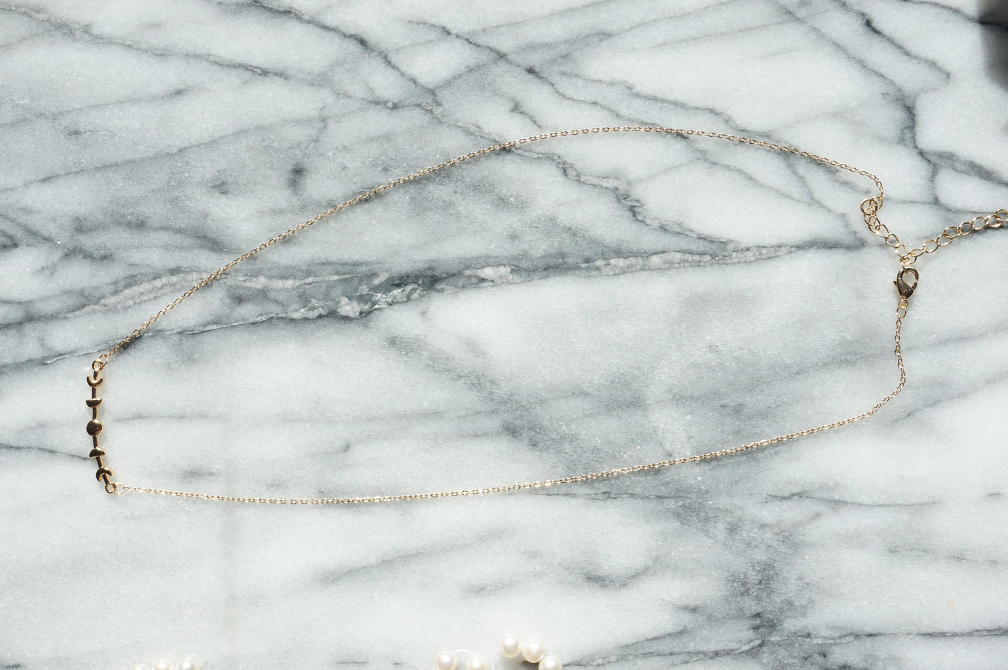 LUNA Moon Phase Bracelet / Necklace / Gold Plated Moon Necklace