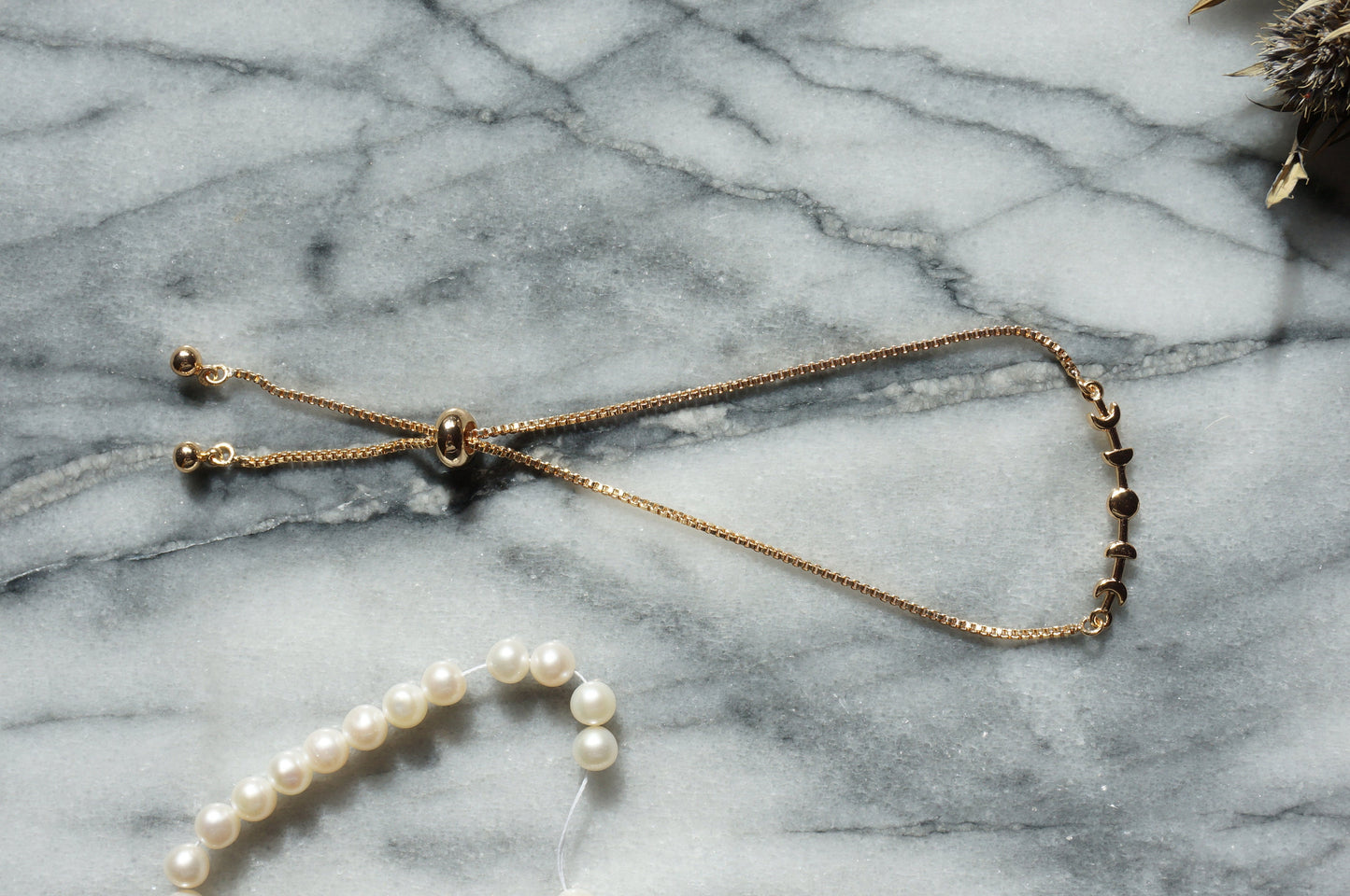 LUNA Moon Phase Bracelet / Necklace / Gold Plated Moon Necklace