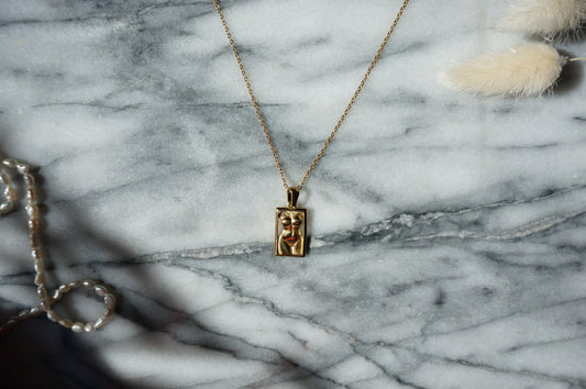 VENUS - Body / Bust Gold Plated Necklace / Art Necklace