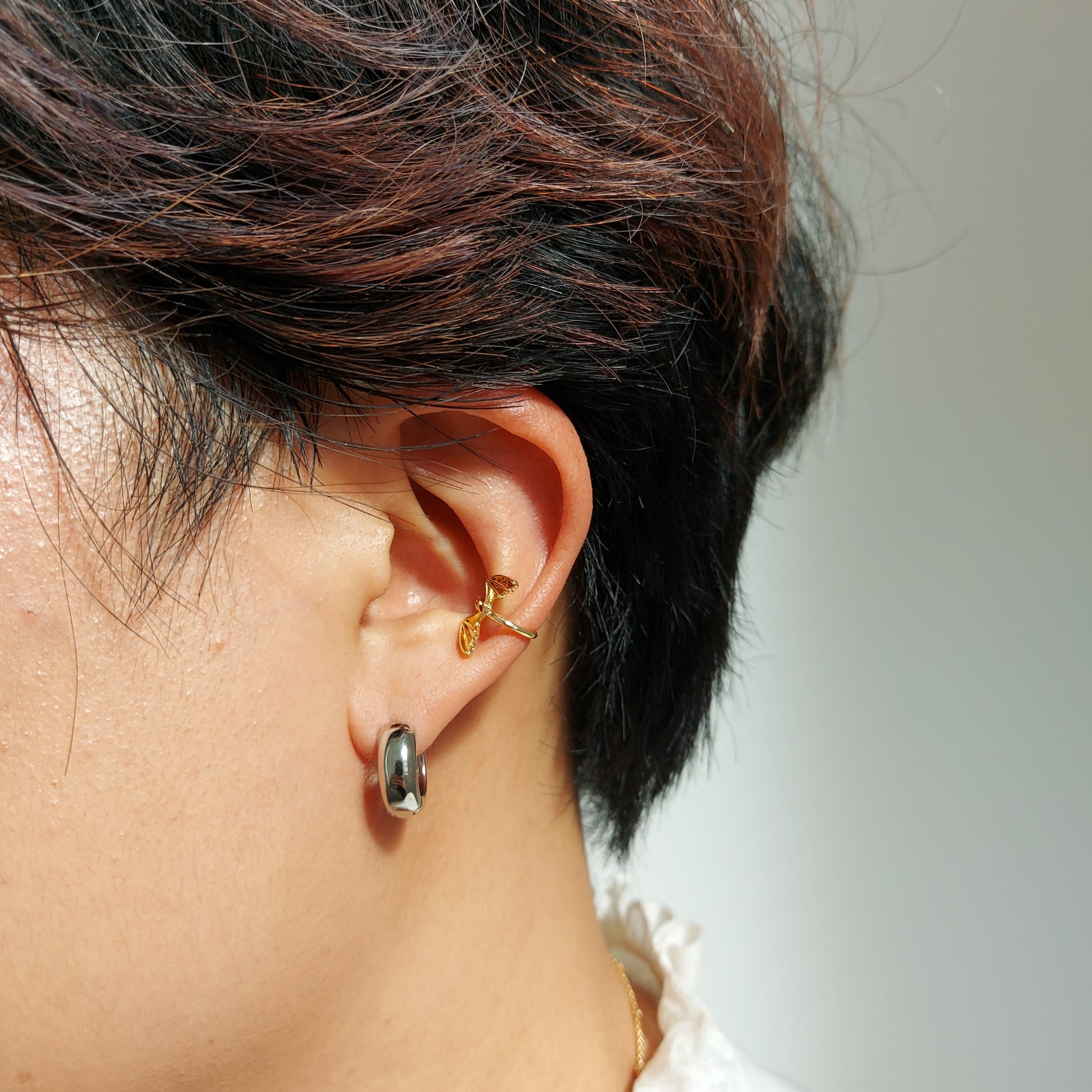 DRAGO / Baby Dragon Ear Cuff / 18k Gold Plated / Silver Ear Cuff