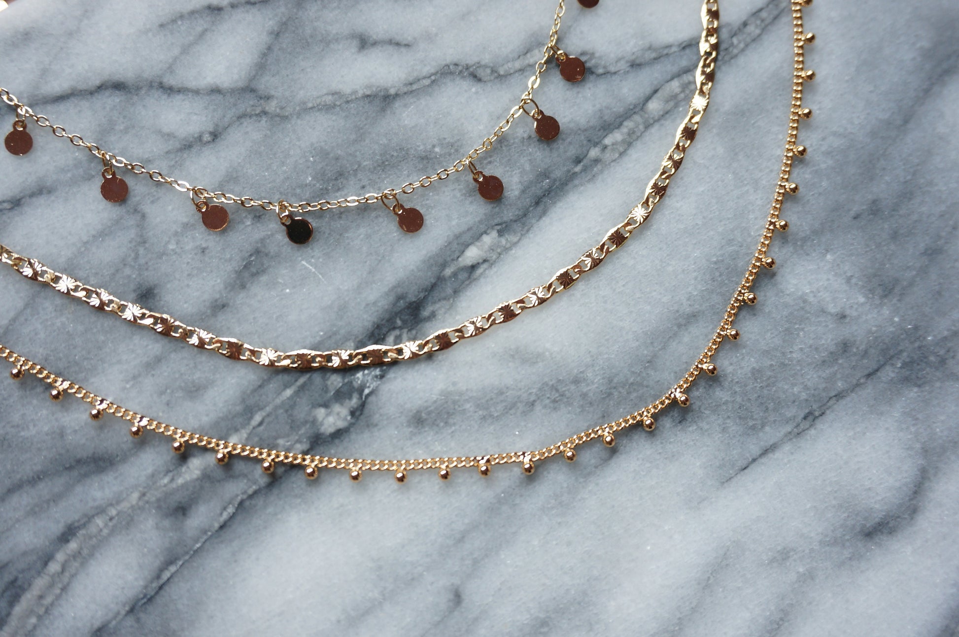 18k Gold Plated Layering Necklaces