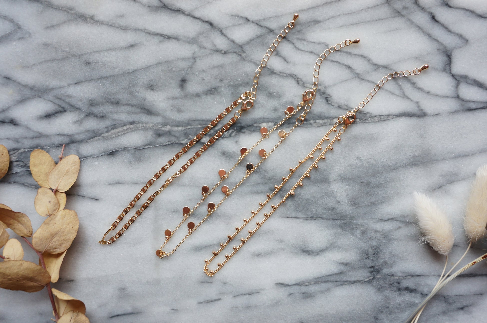 18k Gold Plated Anklets