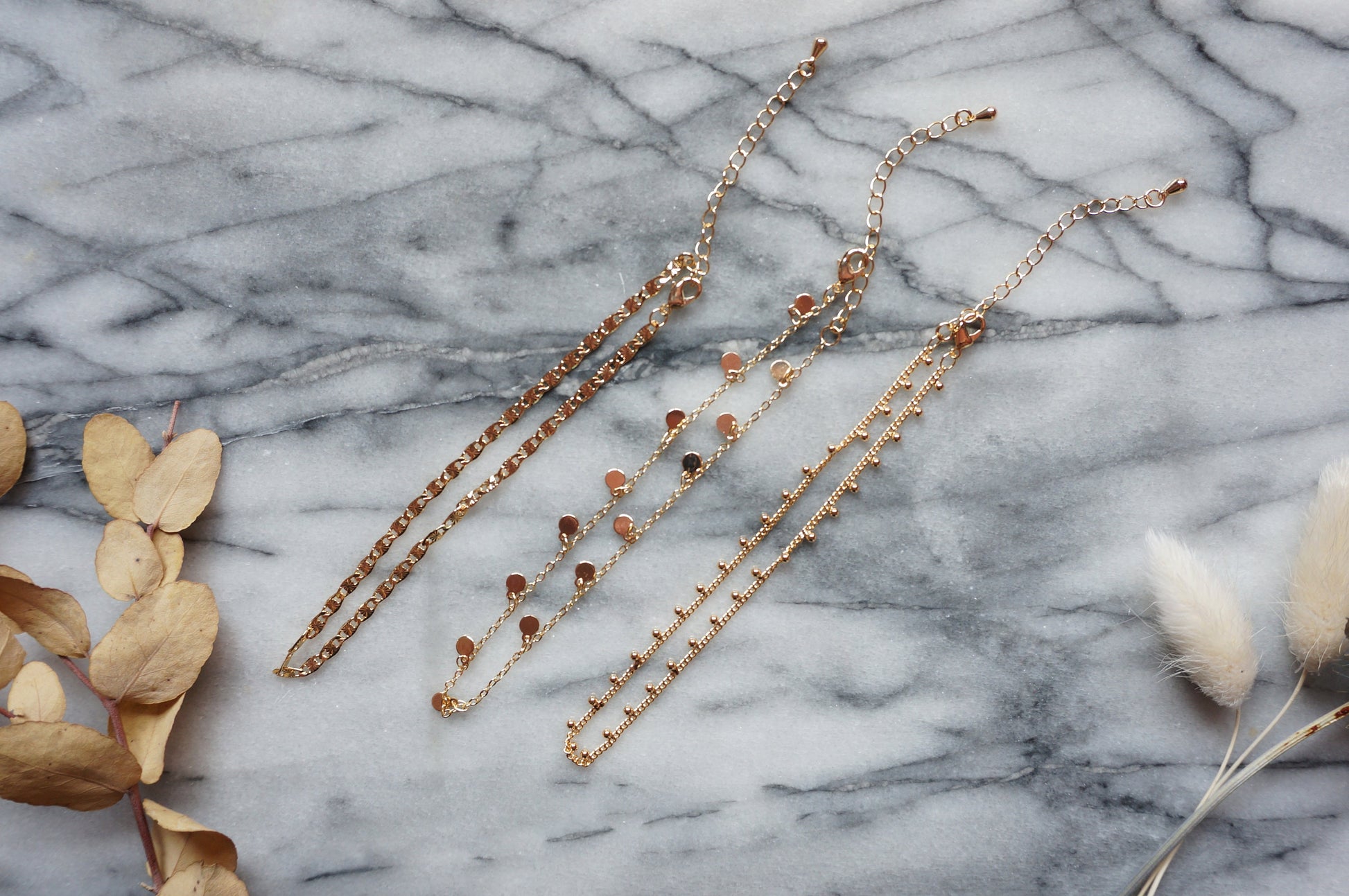 18k Gold Plated Anklets