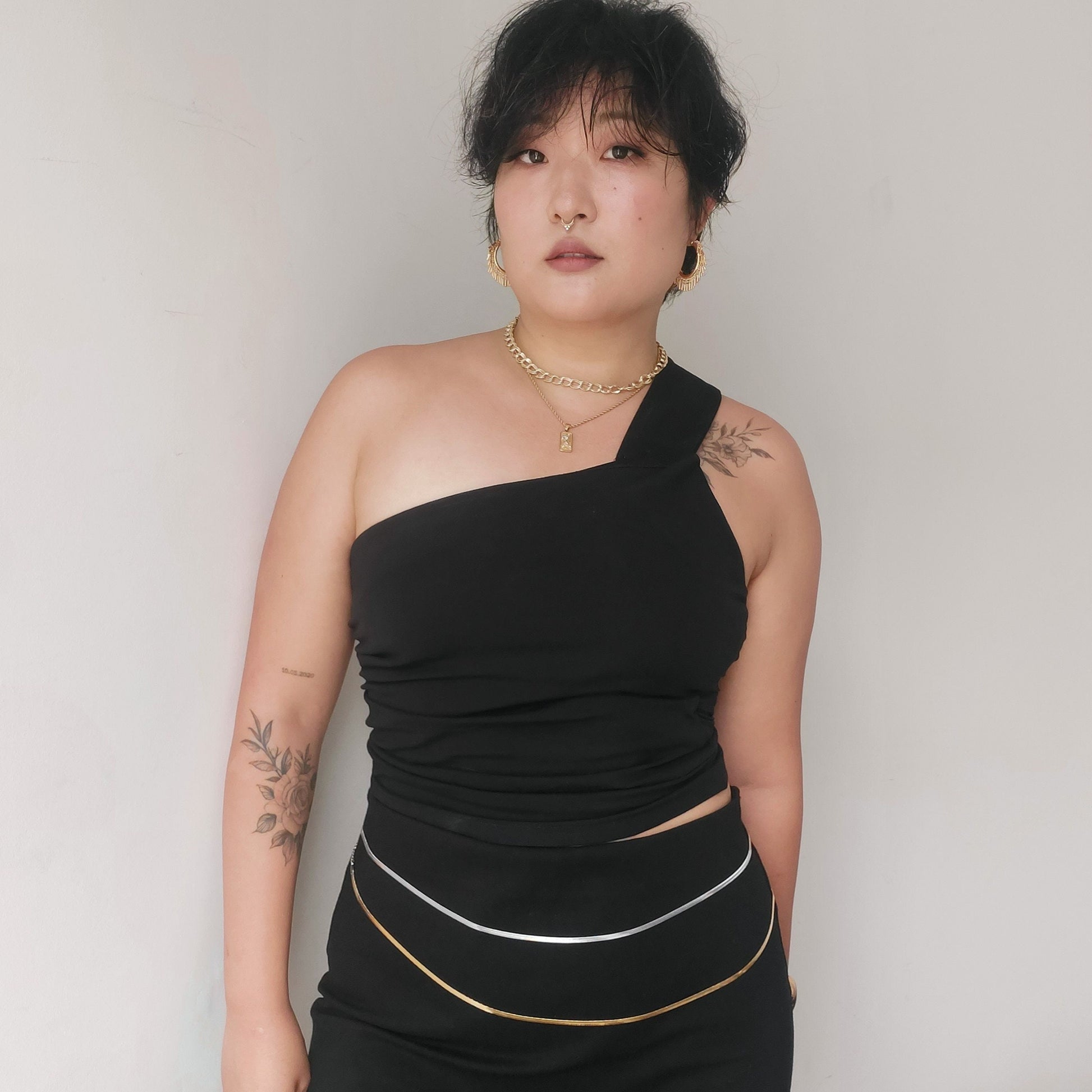 Minimal Gold / Silver Flat Snake Body Chain