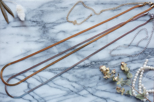 Minimal Gold / Silver Flat Snake Body Chain