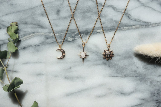 NEBULA Moon/ Star/ Sun Necklace / Celestial Necklaces
