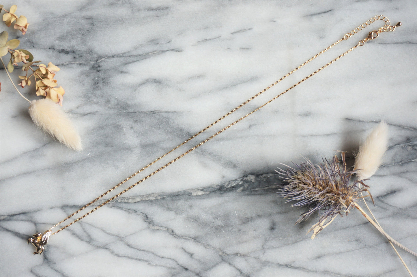 PEGASUS Gold/ Silver Flying Horse Necklace