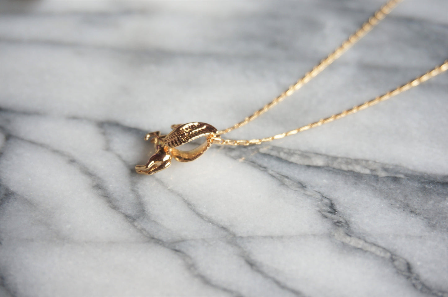 PEGASUS Gold/ Silver Flying Horse Necklace