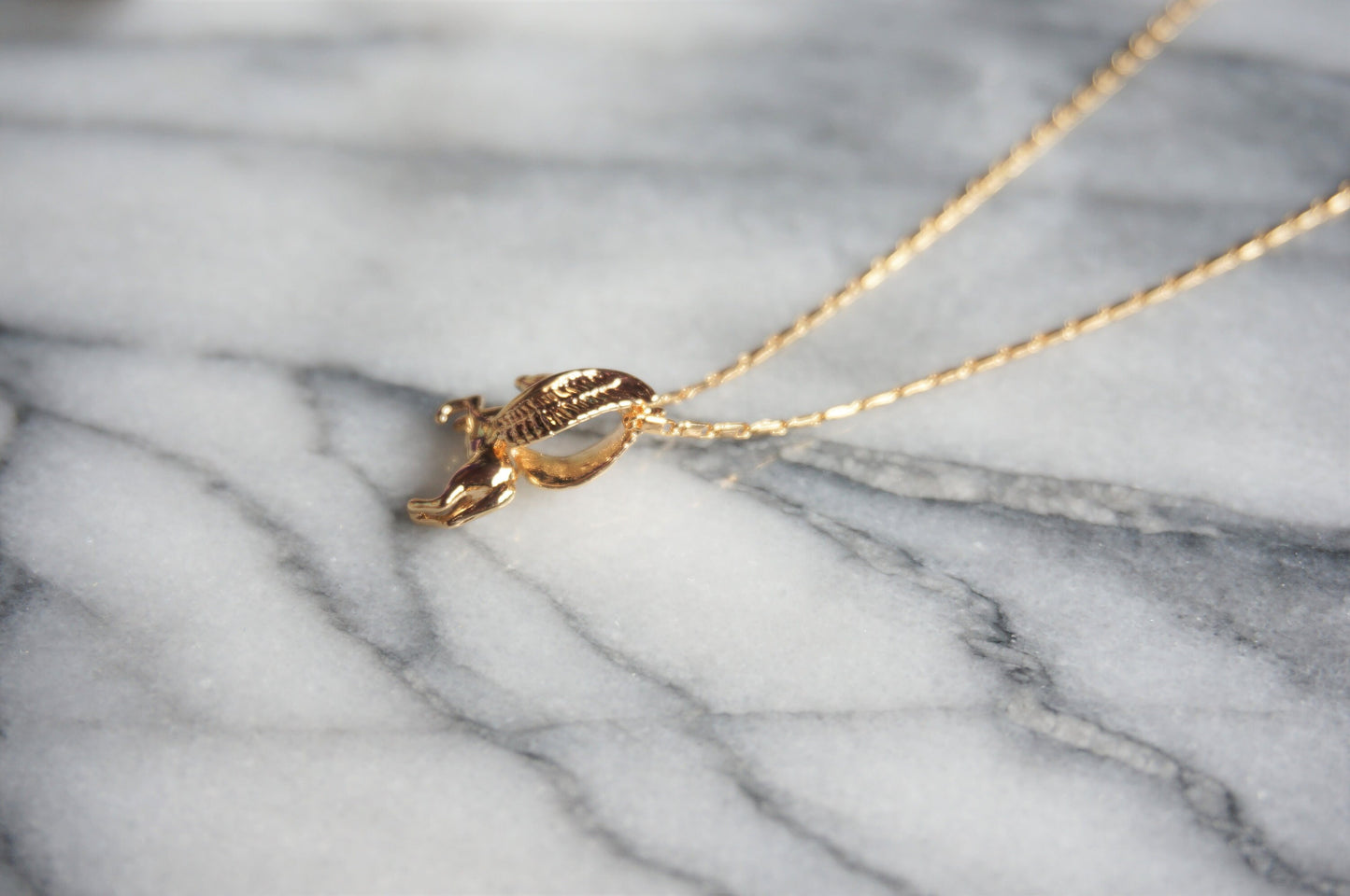 PEGASUS Gold/ Silver Flying Horse Necklace