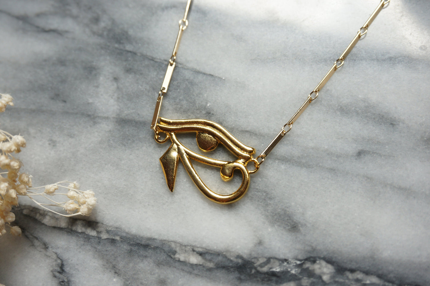 Eye of horus Amulet necklace 18k Gold Plated Necklace