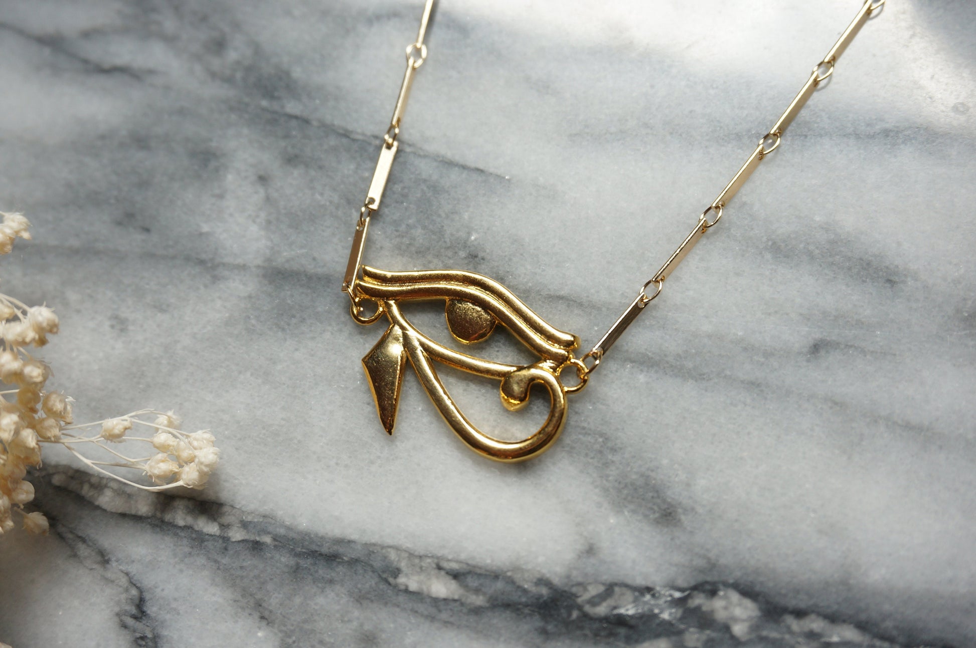 Eye of horus Amulet necklace 18k Gold Plated Necklace