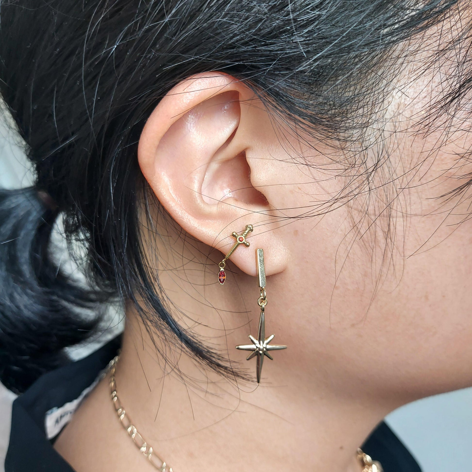 Build Your Own Gold DIY Charm Earrings / Hoops / Hooks / Studs
