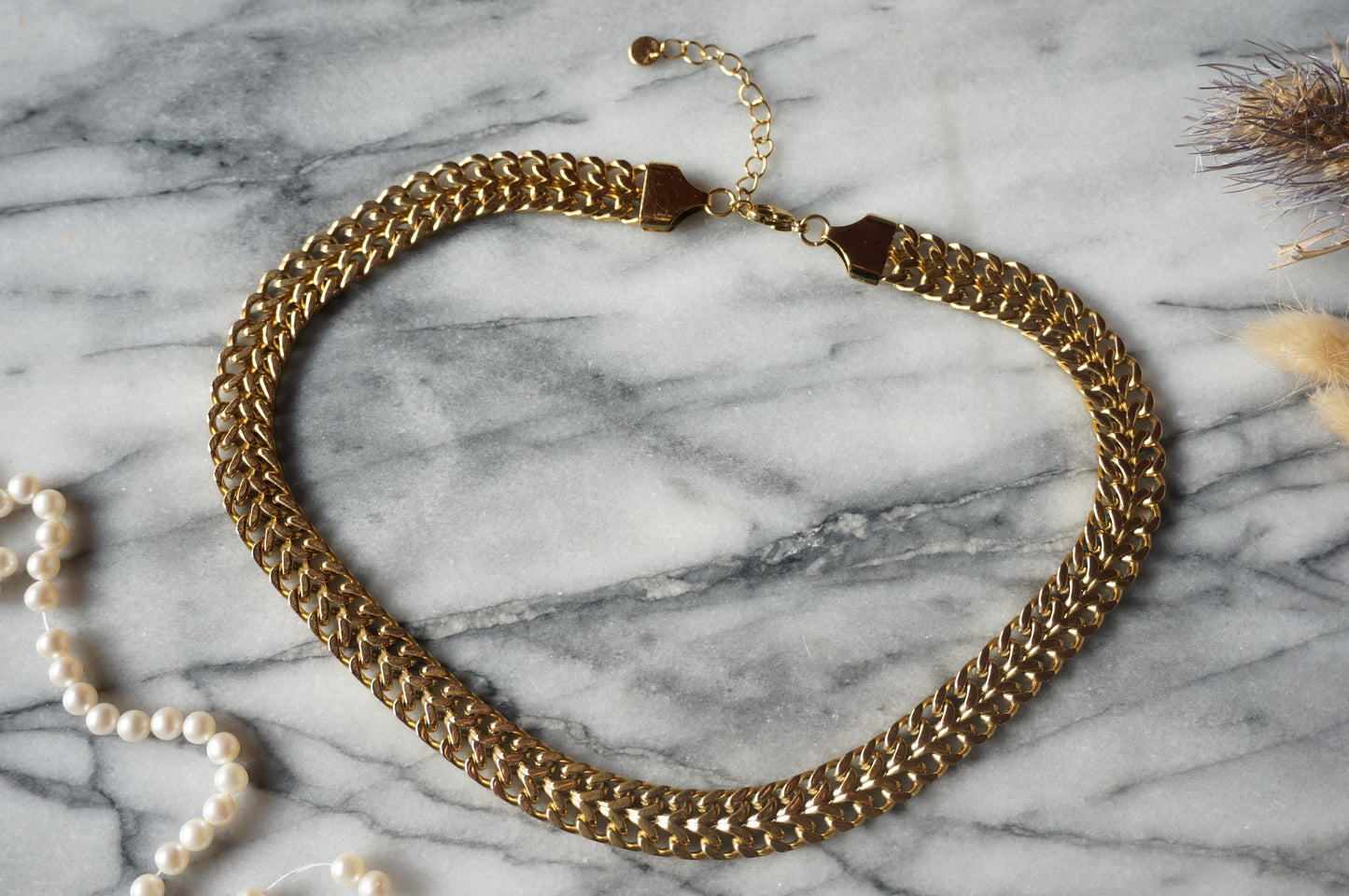 Waterproof Chunky Chain Necklace: Gold/Silver Plated Stainless Steel, Unisex Vibe