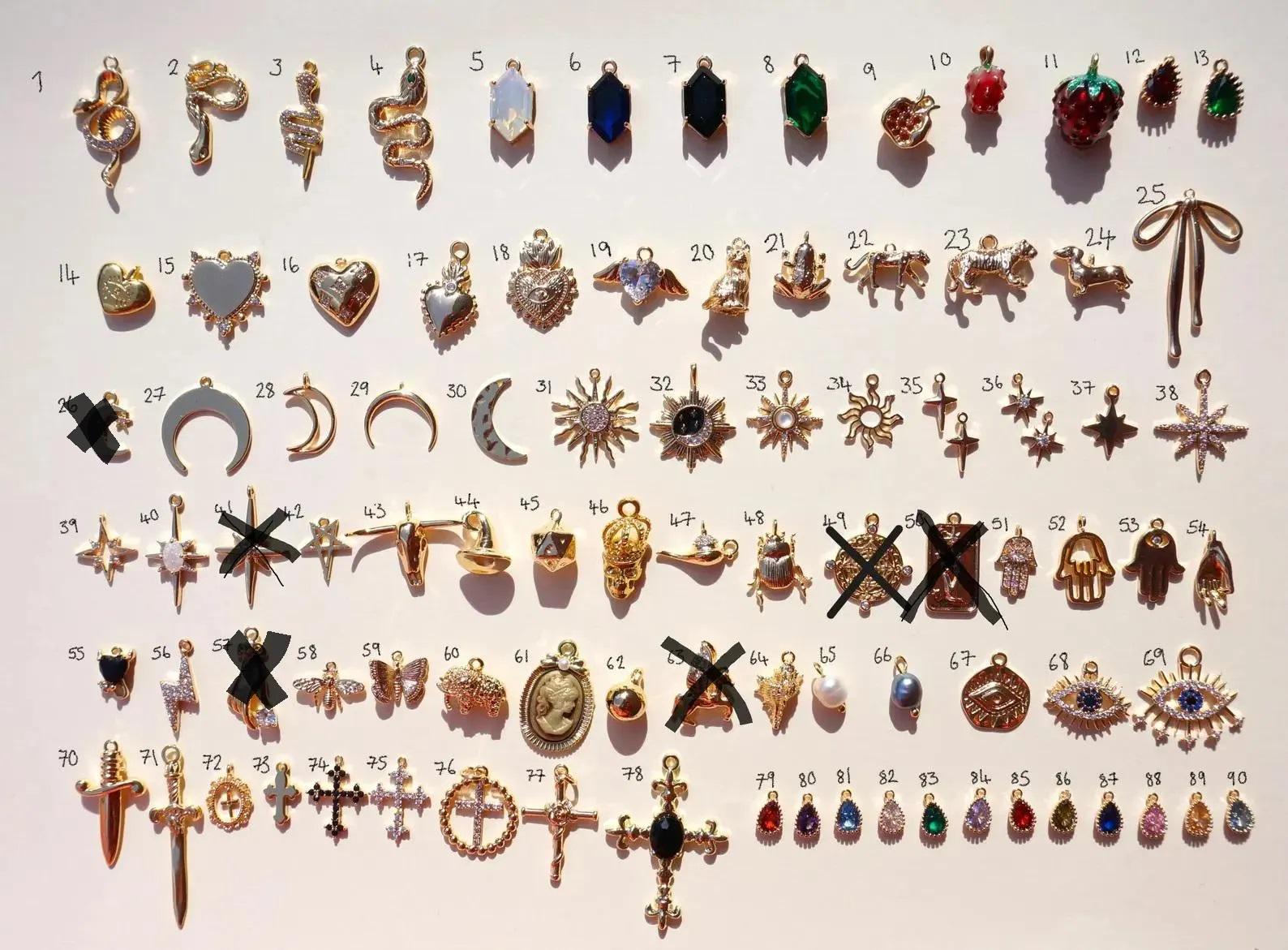 Build Your Own DIY Gold Charm Bracelet