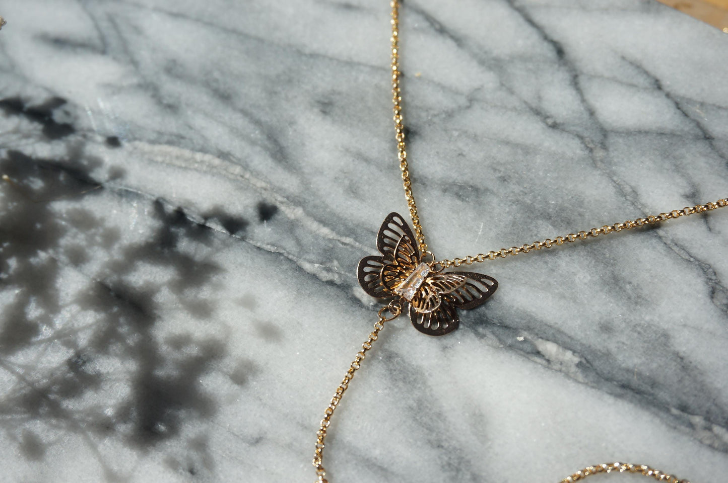 Butterfly fairy body chain (gold/silver)