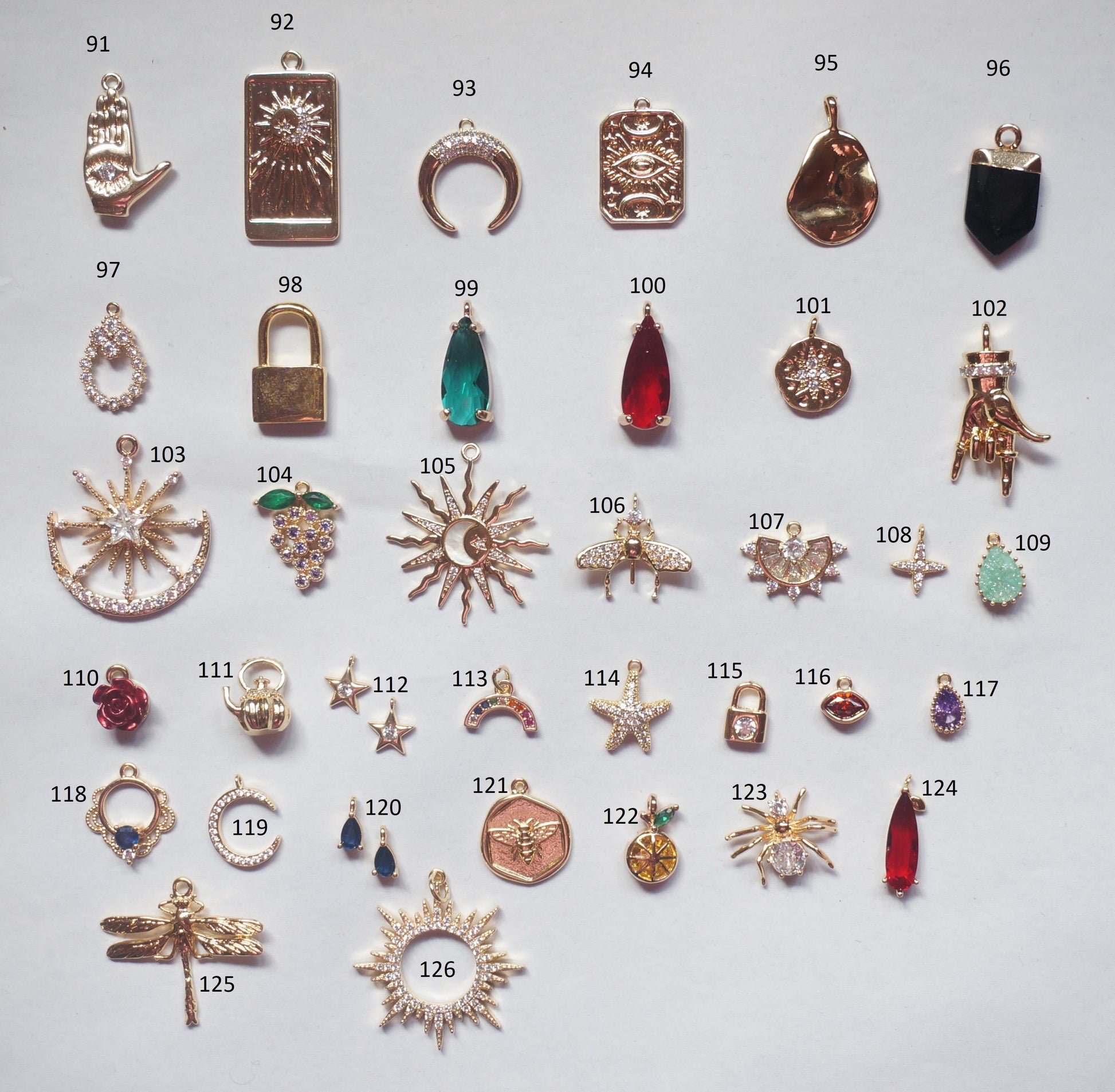 Build Your Own DIY Gold Charm Necklace
