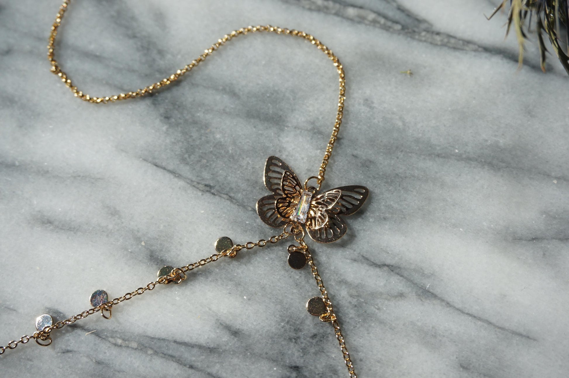 Butterfly fairy body chain (gold/silver)