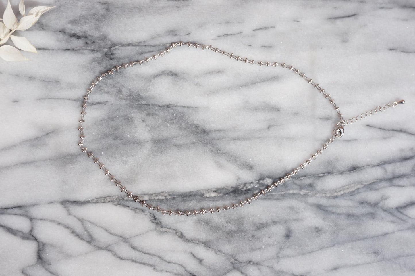 Silver Layering Necklaces Shell/Small frill/clover