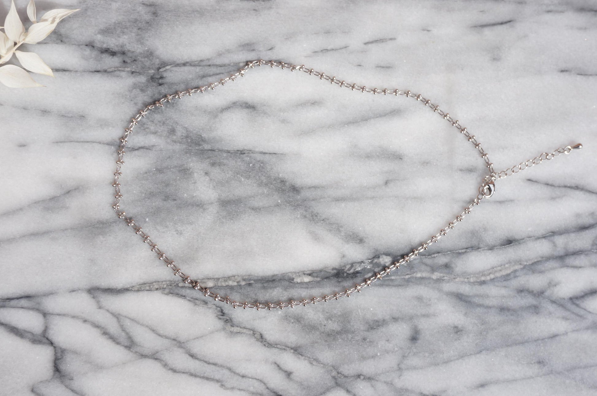 Silver Layering Necklaces Shell/Small frill/clover